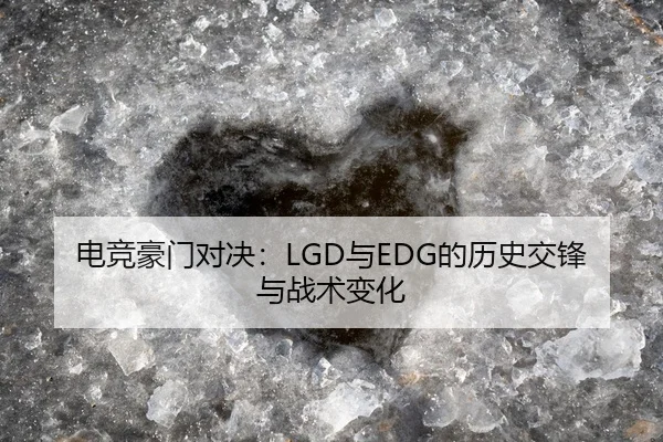 电竞豪门对决：LGD与EDG的历史交锋与战术变化